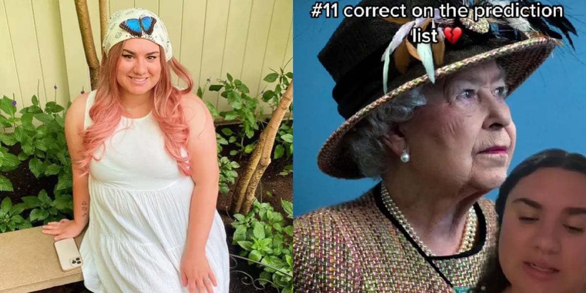 The story behind the TikToker who got 11 predictions about celebrities and the death of Queen Elizabeth II right