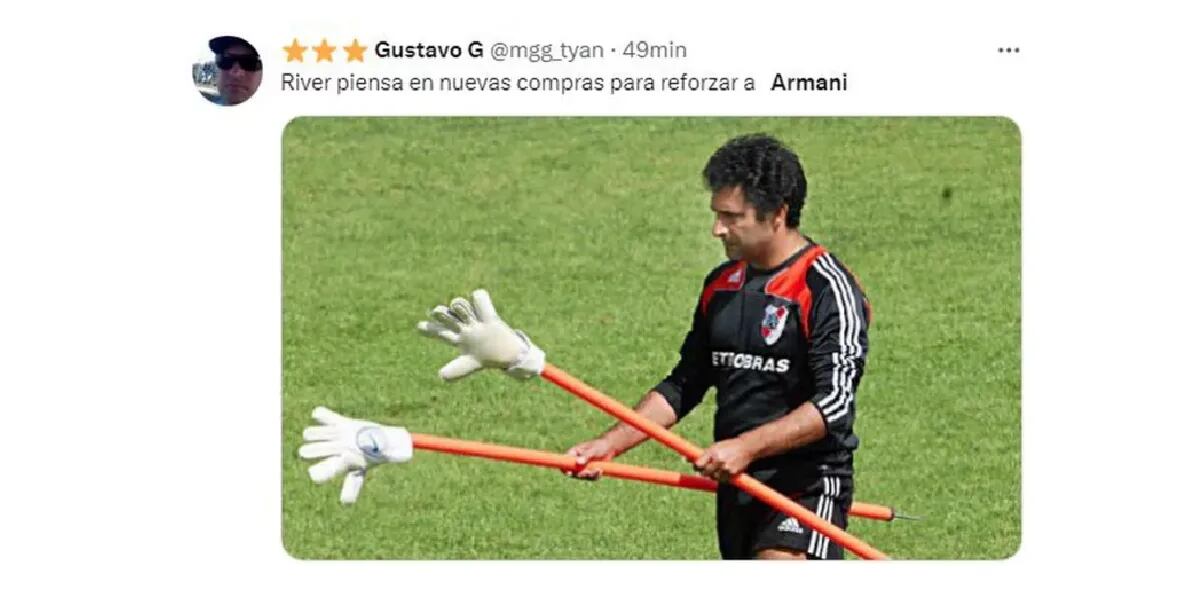 El blooper de Franco Armani en el gol de Platense que dio el empate ante River Plate y generó una catarata de memes