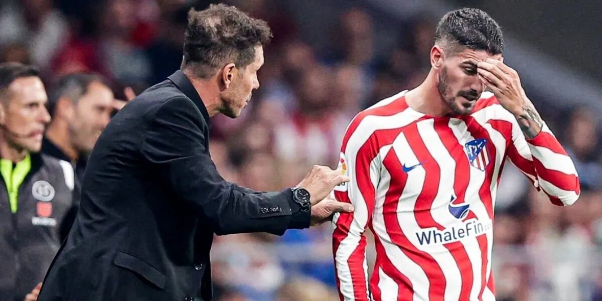 El tenso momento de Rodrigo De Paul con hinchas de Atlético de Madrid: silbidos, insultos y la mirada de Diego Simeone