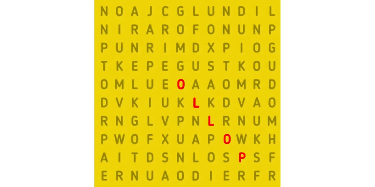 El 96% falló el reto visual: encontrar la palabra “POLLO” en 9 segundos