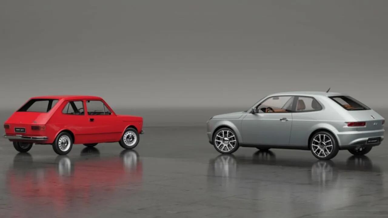 Cómo será el Fiat 147 renovado: las imágenes del nuevo modelo estilo retro