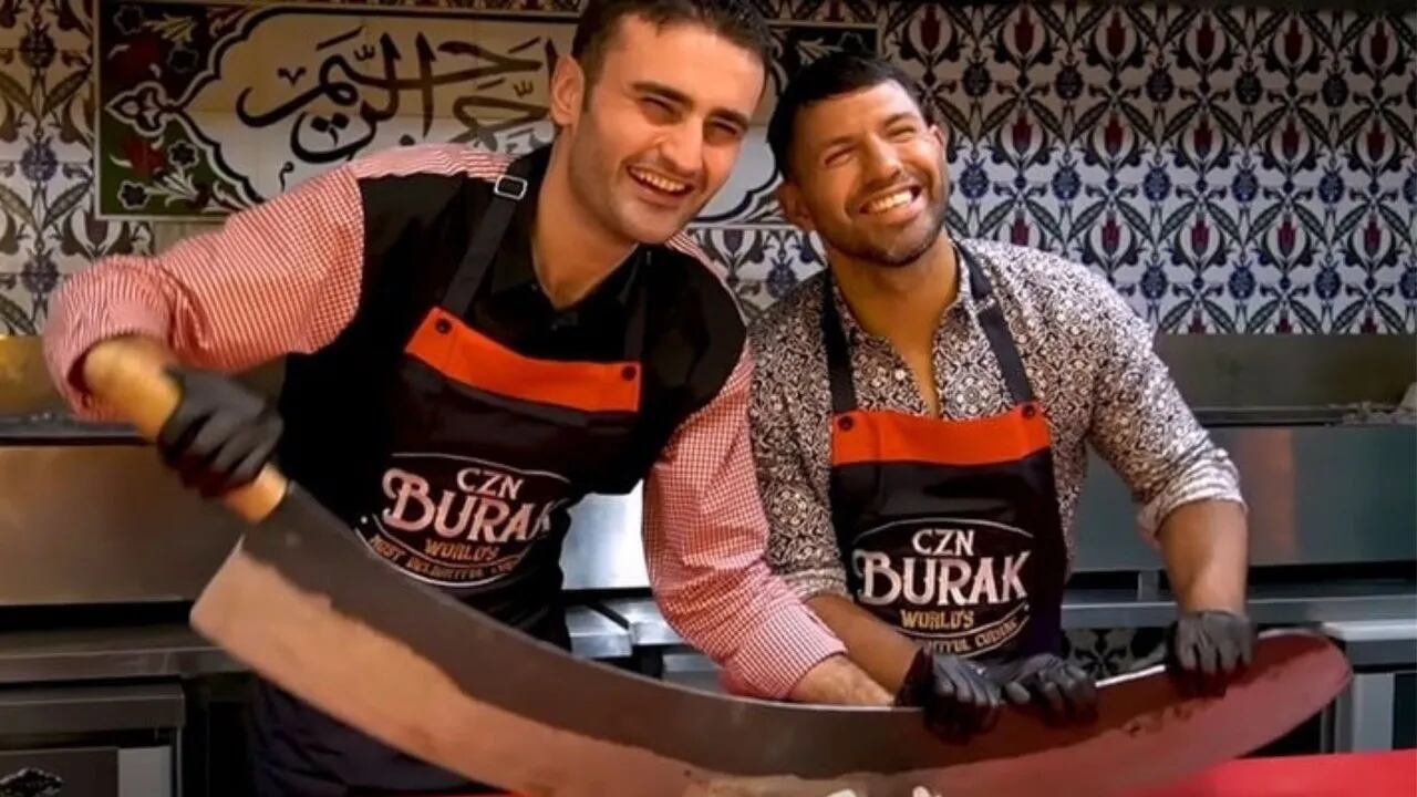 Kun Agüero cocinó con un reconocido chef turco en Qatar y estallaron las redes: “¿Cómo crees que se debería llamar?”