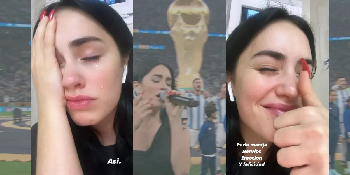 Lali Espósito emocionada por cantar el himno en la final del Mundial de Qatar 2022: “Nervios, emoción y felicidad