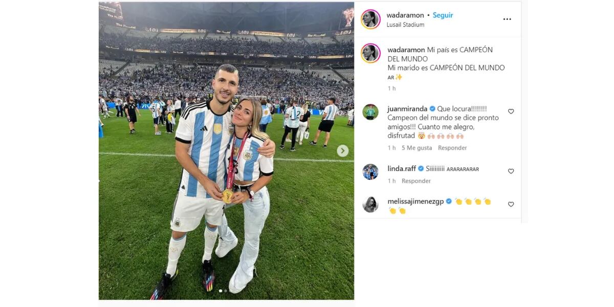 Los emotivos mensajes y festejos de las esposas de los jugadores de la Selección Argentina tras la victoria: "Orgullo"
