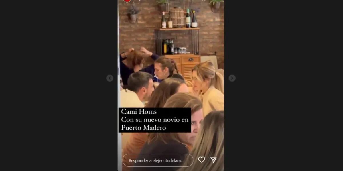 Se filtraron fotos de Camila Homs con nuevo novio en Puerto Madero