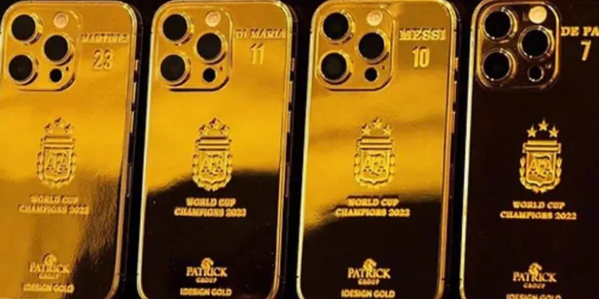 Cuánto gastó Lionel Messi en los 35 celulares bañados en oro que le regaló a los jugadores de la selección