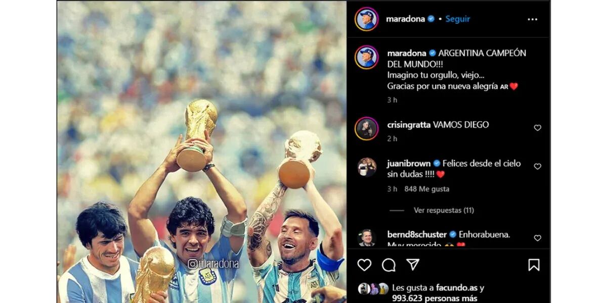 Los eufóricos posteos de los jugadores de la Selección Argentina tras salir campeones: “El mundo es nuestro”