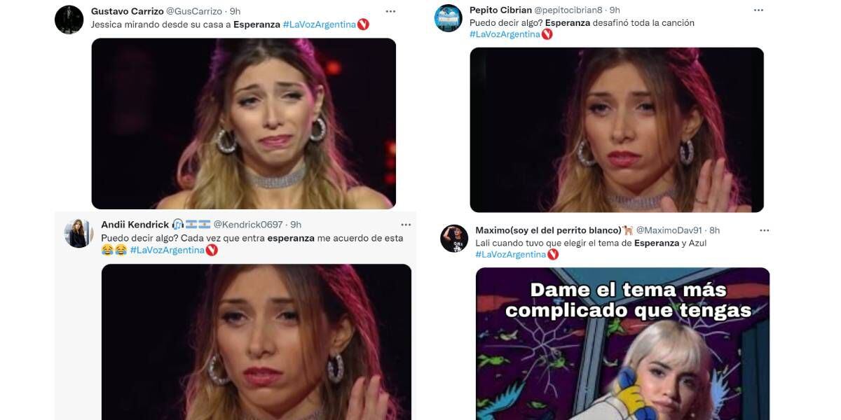 Esperanza Careri fue eliminada de La Voz y los memes de su feroz pelea coJessica Amicucci no tardaron en aparecer