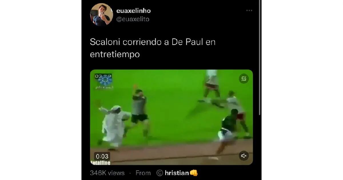 Rodrigo De Paul fue el más criticado en el partido de Argentina en el Mundial Qatar 2022 y los memes no tuvieron piedad