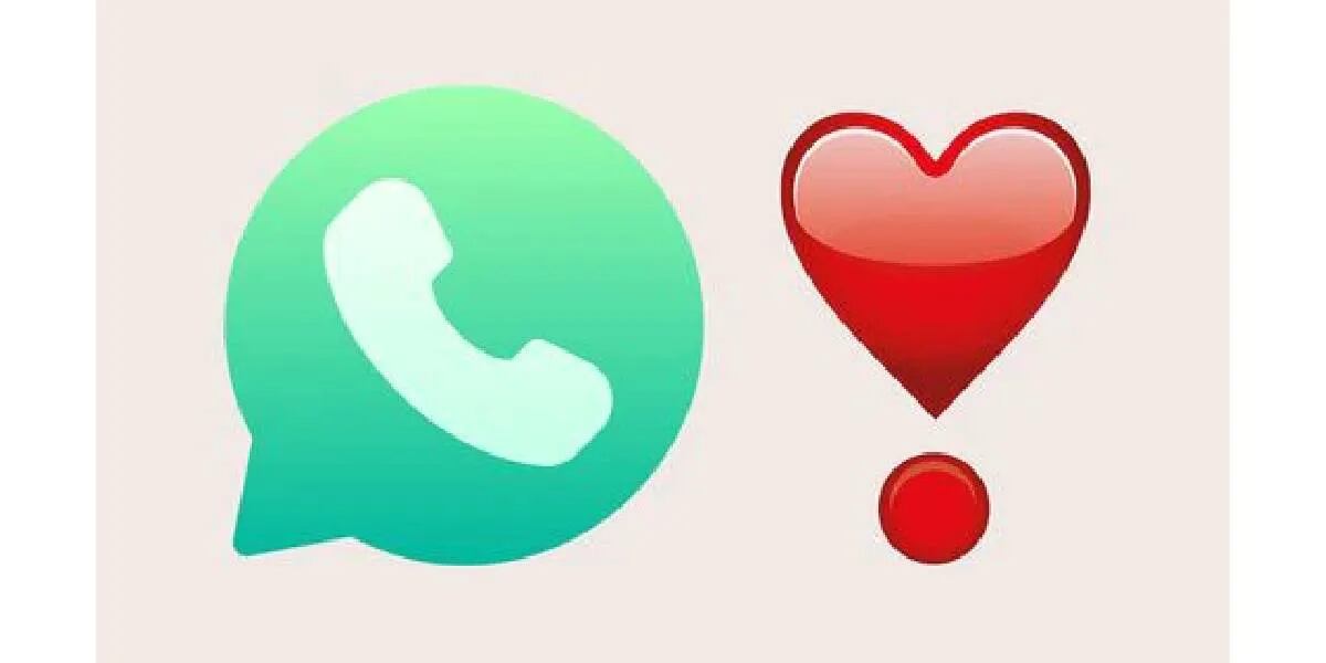Qué significa el emoji del corazón rojo con un punto en Whatsapp