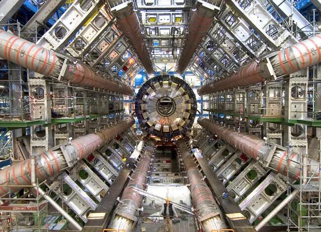 El experimento "ATLAS", uno de los detectores de partículas del Gran Colisionador de Hadrones (LHC) del CERN. 