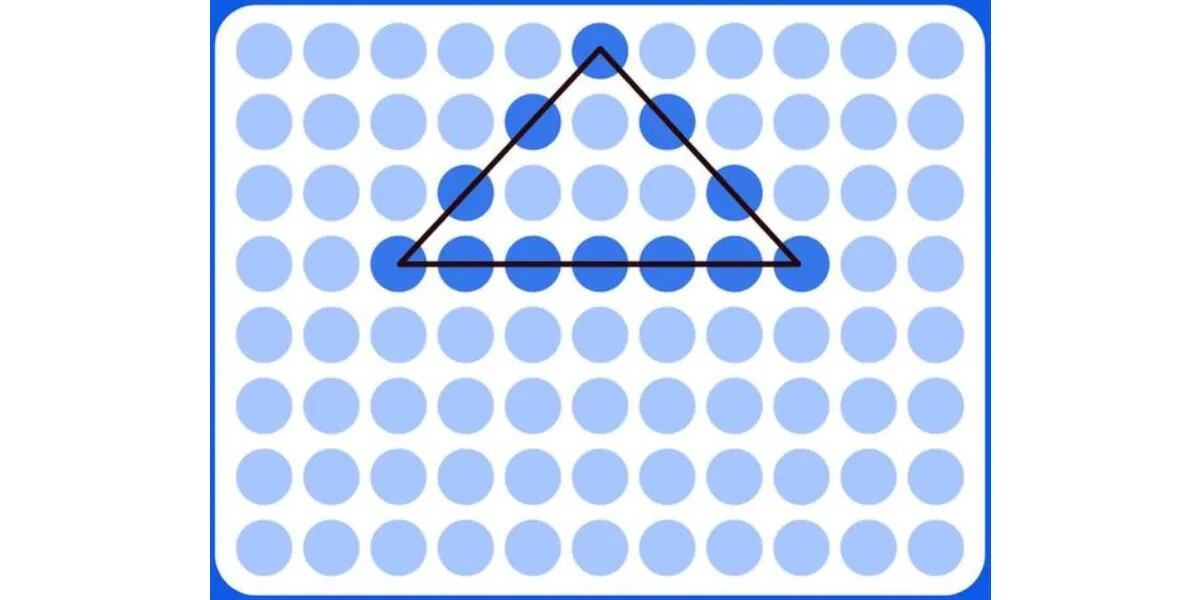 Reto visual: encontrá el triángulo en 7 segundos