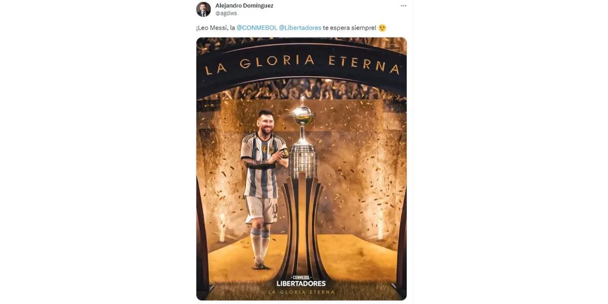 Lionel Messi podría jugar la Copa Libertadores y un detalle ilusionó a los hinchas: "La CONMEBOL"