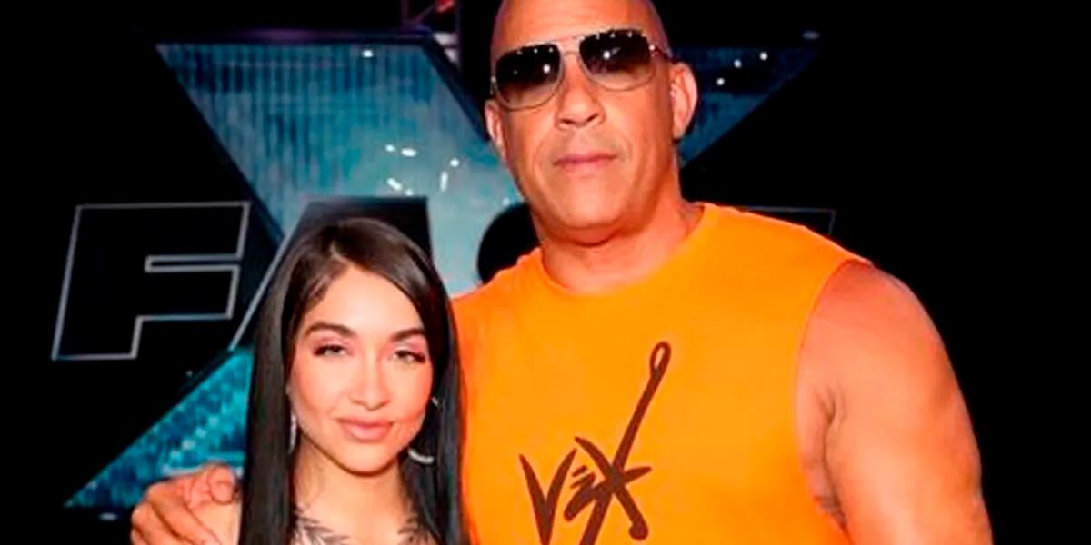 El piropo de Vin Diesel a María Becerra después de conocerla en Miami: “La está rompiendo”