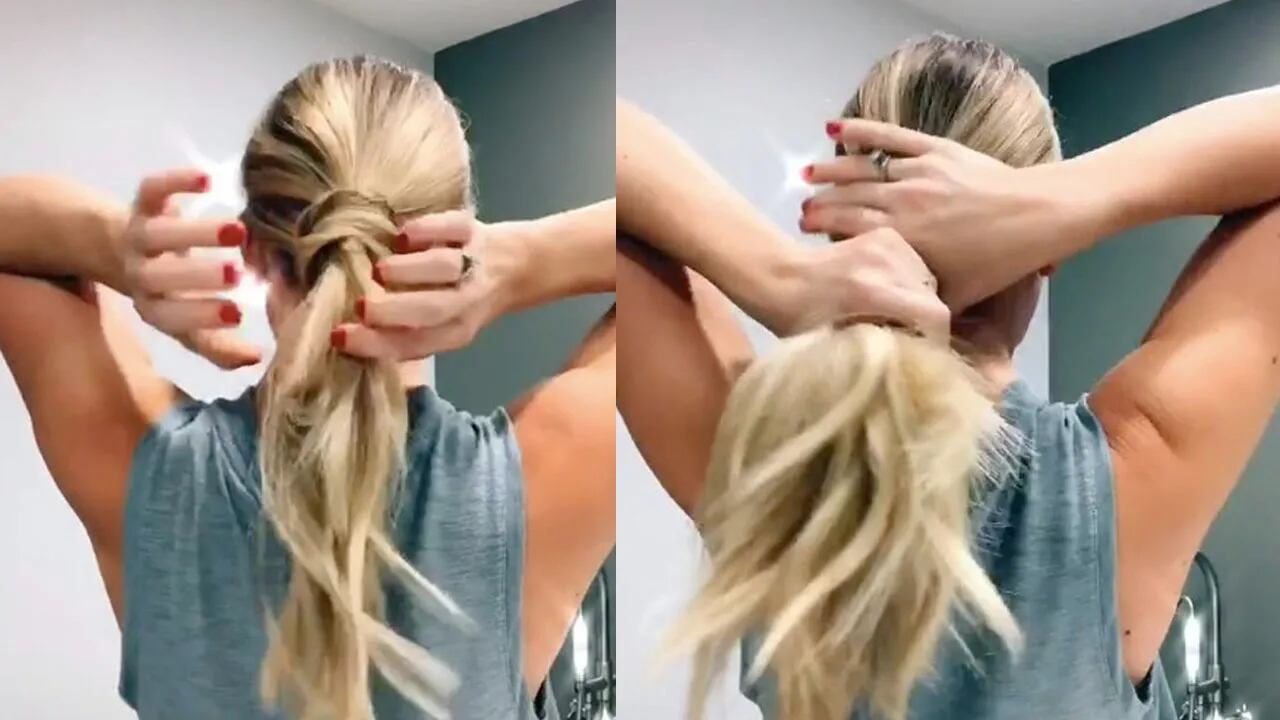 El mejor truco para atarse el pelo sin necesidad de usar una colita