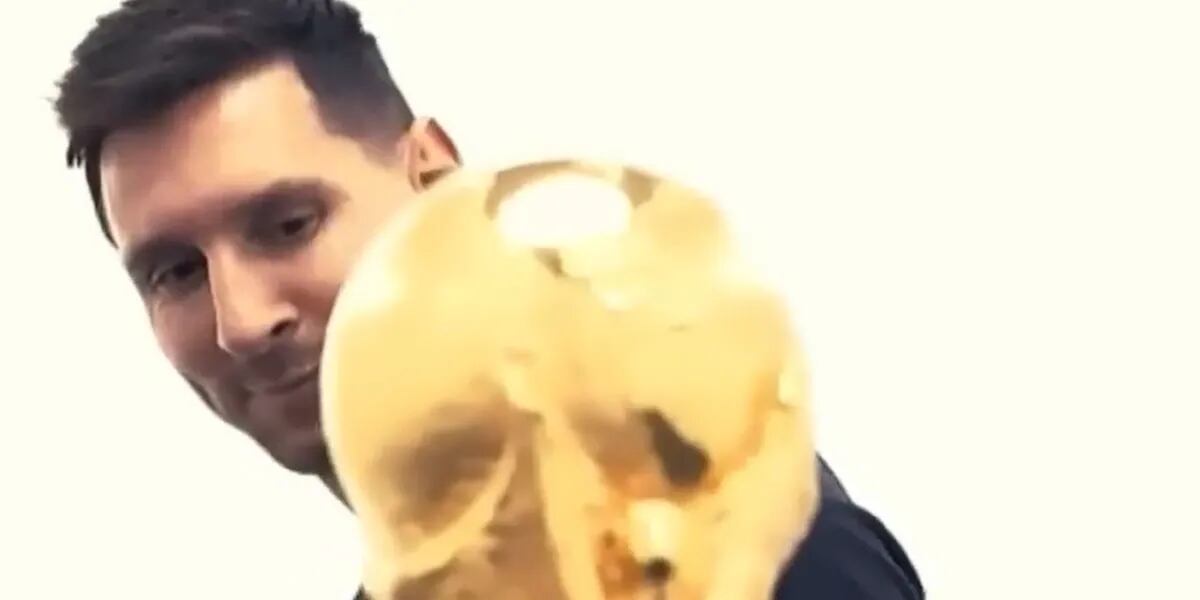 El desopilantevideo de Lionel Messi cantándole a la Copa del Mundial como Luis Miguel: "Tengo todo excepto a tí"