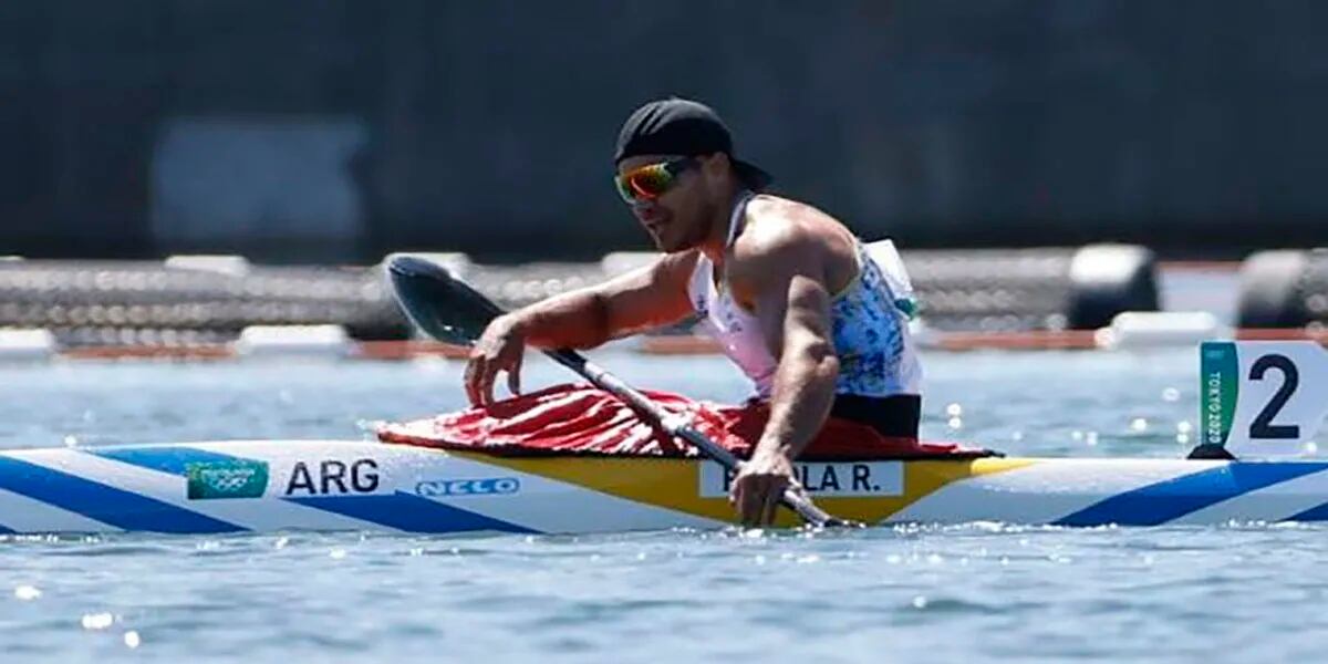 Rubén Rézola quedó séptimo en su semifinal y resultó eliminado de la final del kayak individual masculino
