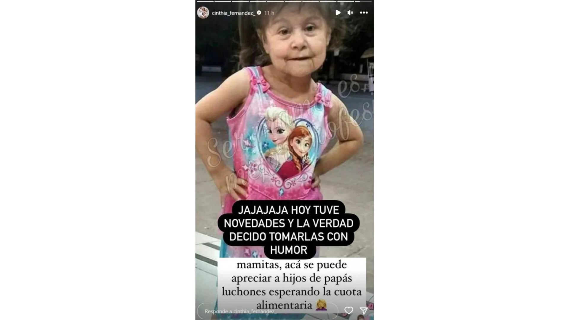 La feroz meme de Cinthia Fernández contra Matías Defederico por la cuota alimentaria de sus hijas: “Esperando”