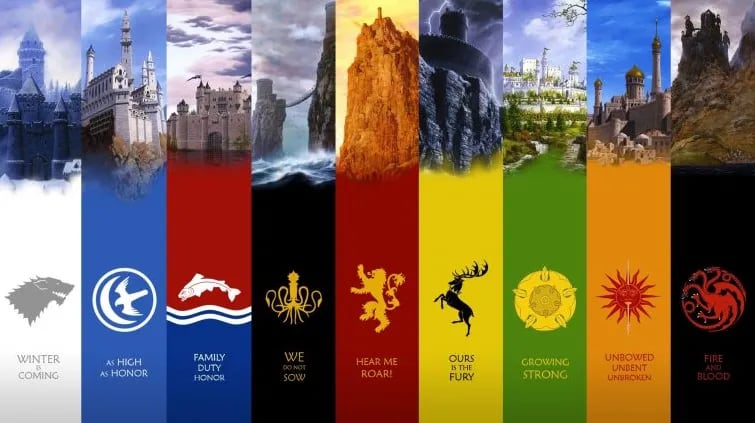 Cuáles son y qué significan los emblemas de cada Casa de Game of Thrones |  La 100