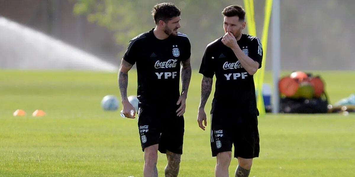Messi habría hablado con Rodrigo De Paul por su exposición mediática con el romance con Tini Stoessel