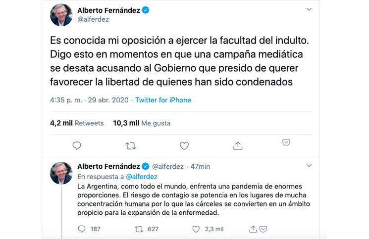 Alberto Fernández aseguró que el Gobierno no dispondrá una salida masiva de presos