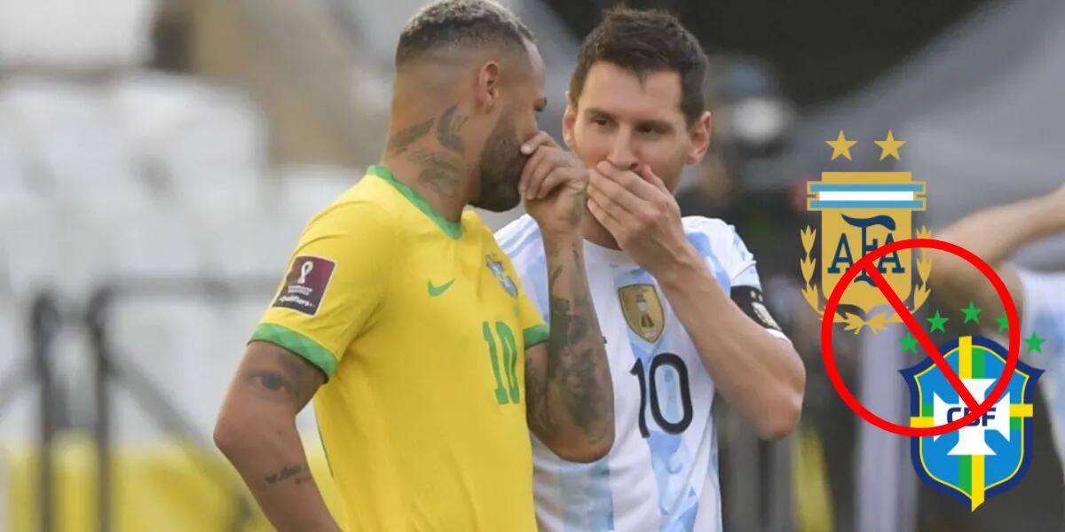 Se suspendió definitivamente el partido pendiente entre Argentina y Brasil