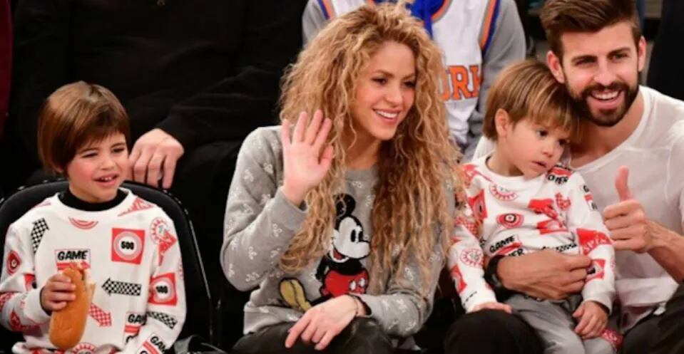 Shakira suele compartir fotos de sus hijos y Piqué.