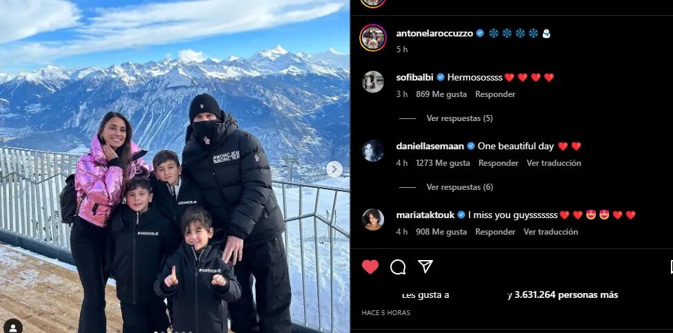 Lionel Messi fue a esquiar en familia pero un detalle en sus vestimentas se robó toda la atención: "Maleante"
