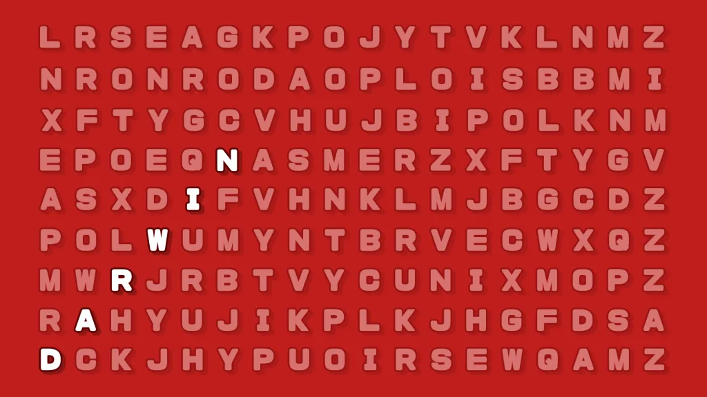 El reto visual que es viral en WhatsApp: encontrar la palabra “DARWIN” oculta en la sopa de letras