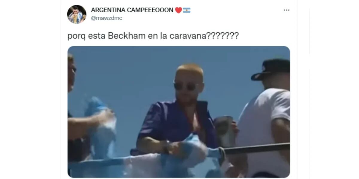 El look de Papu Gómez se hizo notar en la caravana de la Selección Argentina: “Está Beckham”