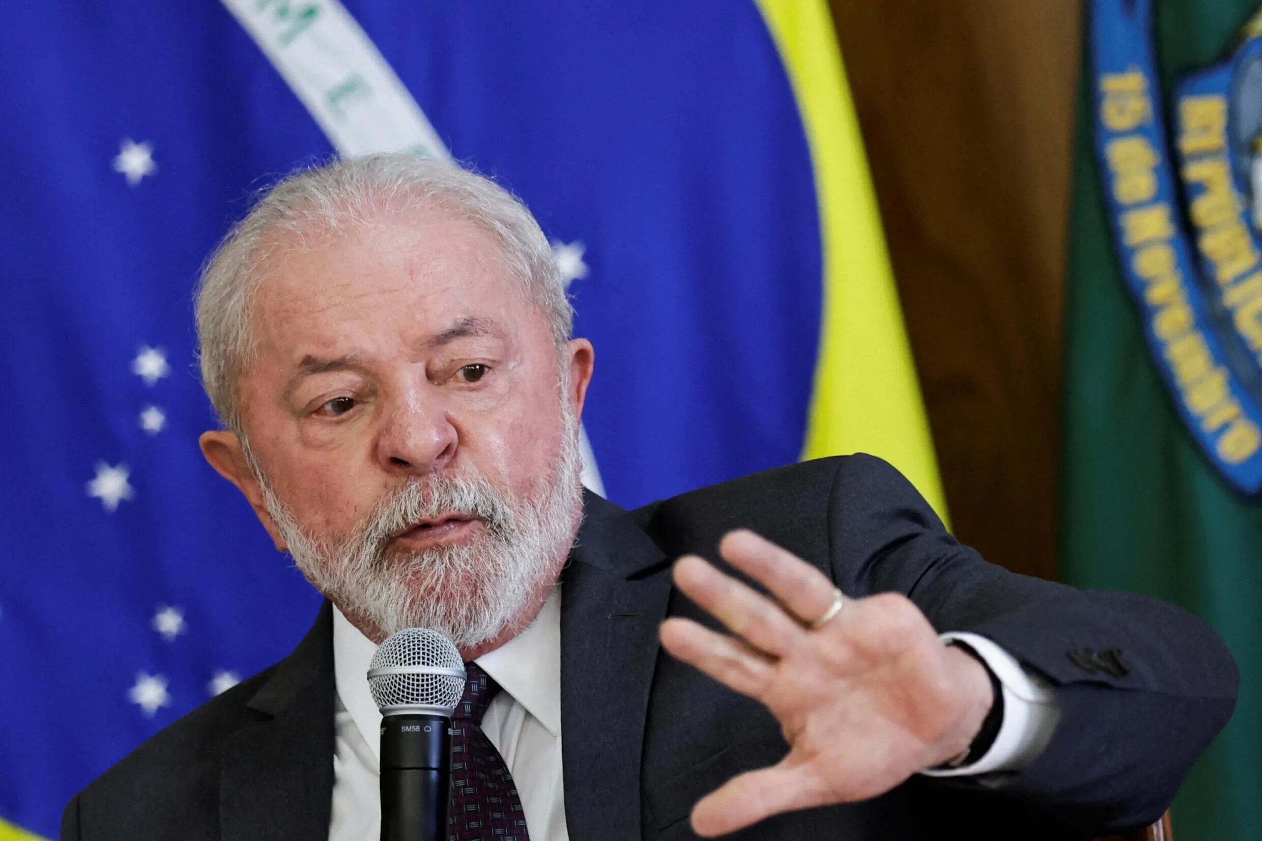 Lula da Silva en el Palacio de Planalto en Brasilia, 6 de abril de 2023.