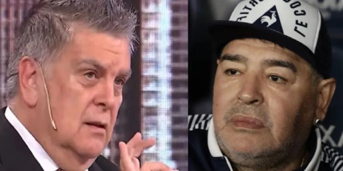 Luis Ventura rompió una copa mientras contaba un tenso encuentro con Maradona, y aseguraron: “Este es un mensaje de él”
