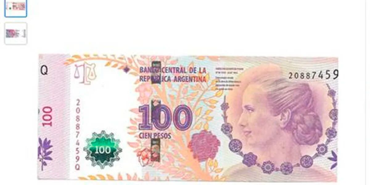 Cuáles son los billetes de 100 pesos por los que pagan hasta 10.000 pesos