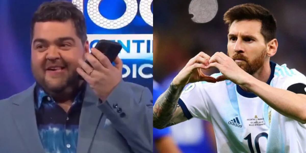 Lionel Messi cumplió con su promesa y Darío Barassi enloqueció en vivo: “La fotito de la prueba” 