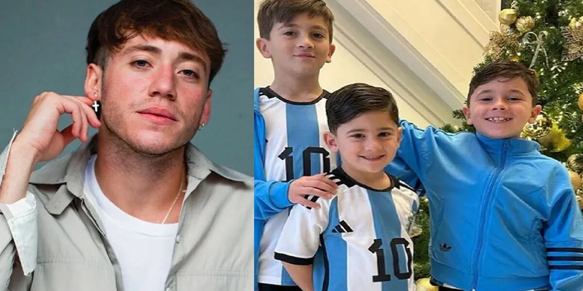 La foto premonitoria de Paulo Londra con los hijos de Lionel Messi antes del partido contra Polonia en el Mundial Qatar 2022