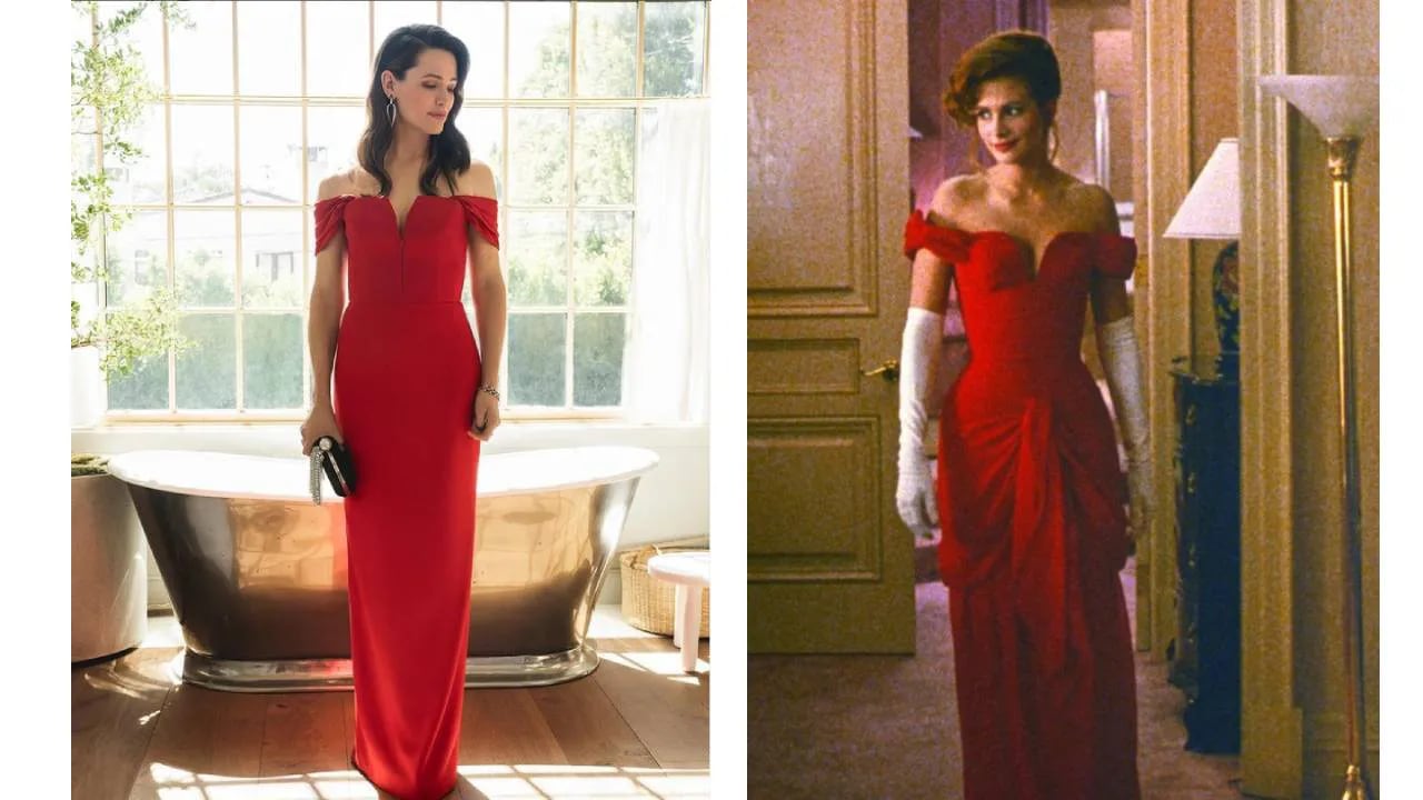 Jennifer Garner se inspiró en Julia Roberts y lució un vestido similar al  de “Mujer Bonita” | Fashion Click