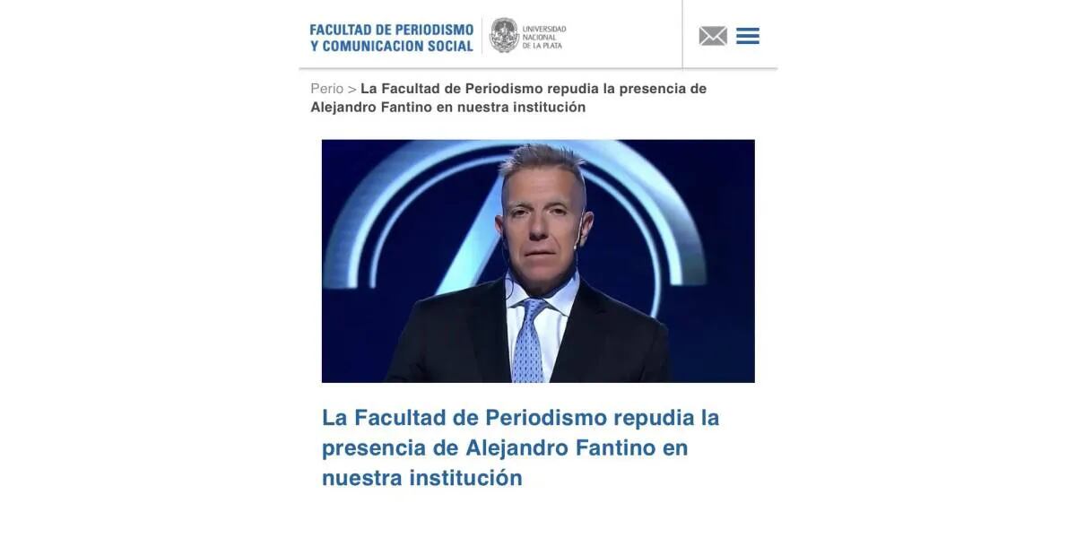 Alejandro Fantino rompió el silencio con Jorge Lanata tras ser “repudiado” en la Facultad de Periodismo de La Plata: “Hubiera sido injusto no dar la charla”