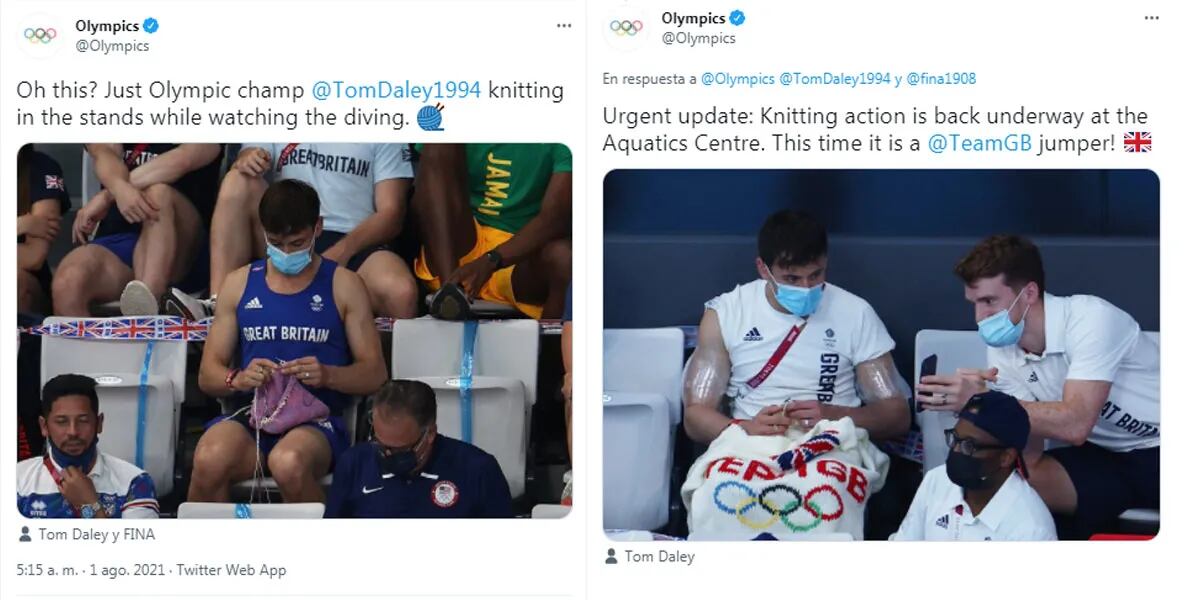 Juegos Olímpicos: el campeón olímpico que se hizo viral por estar tejiendo mientras veía la competencia