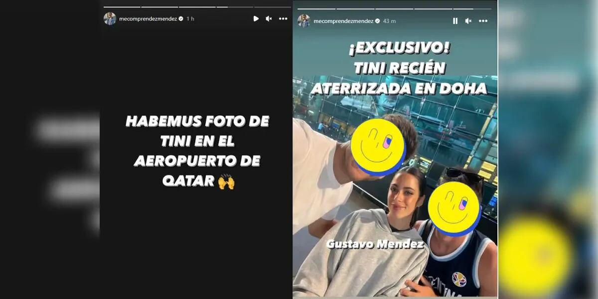 Se filtró la primera foto de Tini Stoessel llegando al Mundial Qatar 2022 para alentar a Rodrigo de Paul