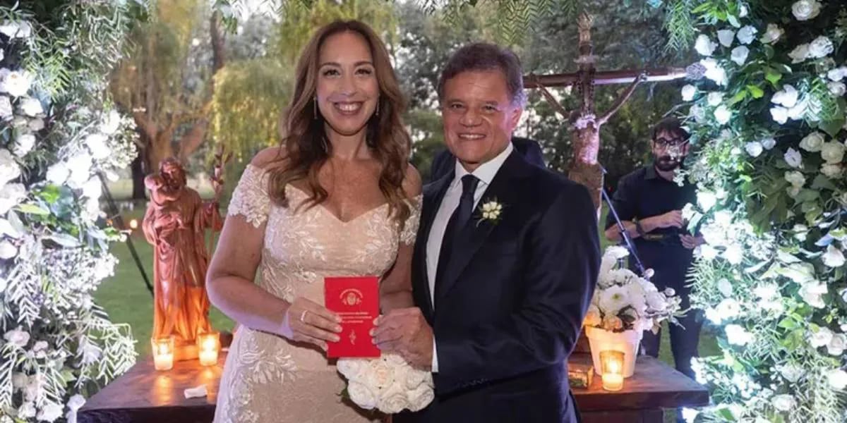 Se casaron María Eugenia Vidal y Quique Sacco: invitados exclusivos y una ceremonia íntima