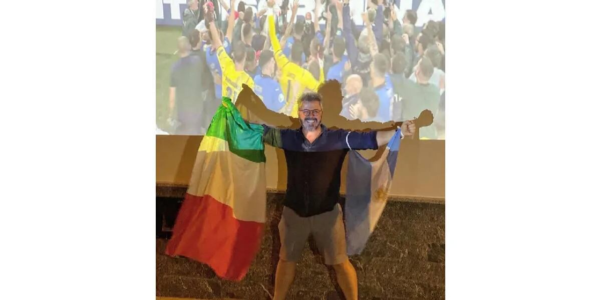 “Campioni”, la euforia de Donato de Santis luego de que Italia se consagrara campeón de la Eurocopa