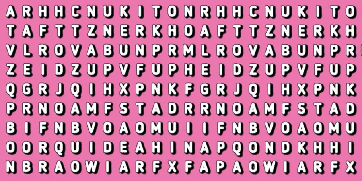 1 de cada 10 adivinó este reto visual: encontrá la palabra “ORQUÍDEA” en la sopa de letras