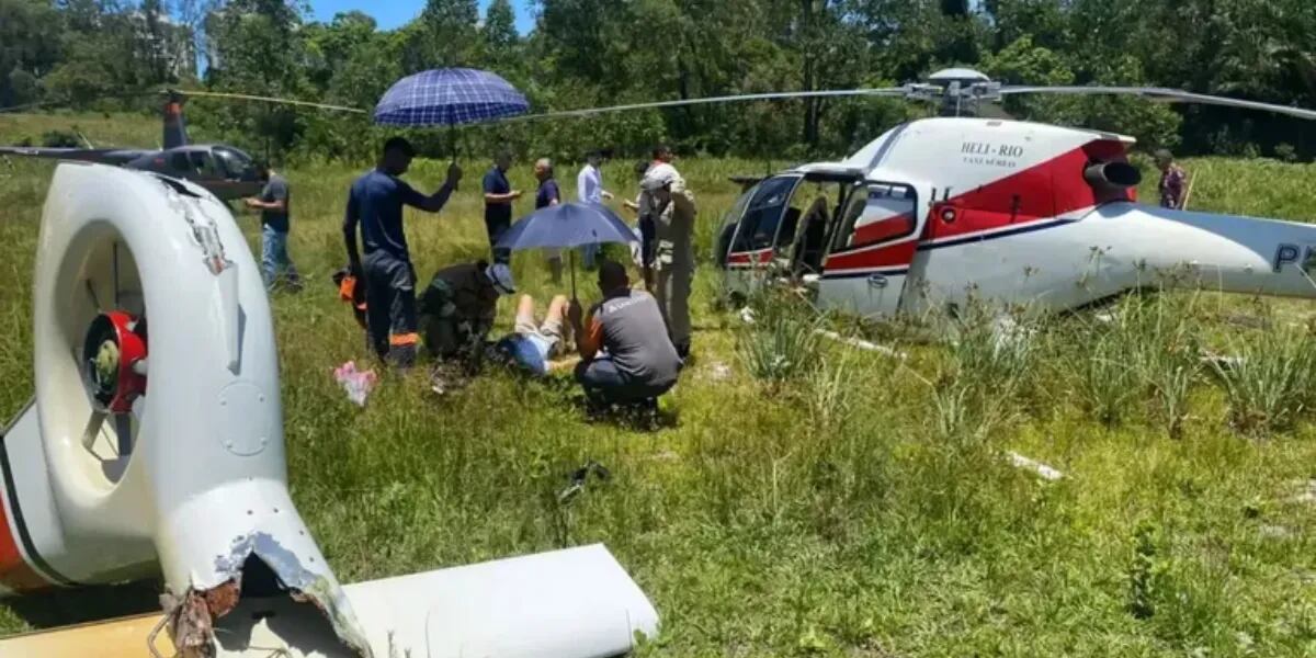 Horror en Brasil: cayó un helicóptero que trasladaba argentinos