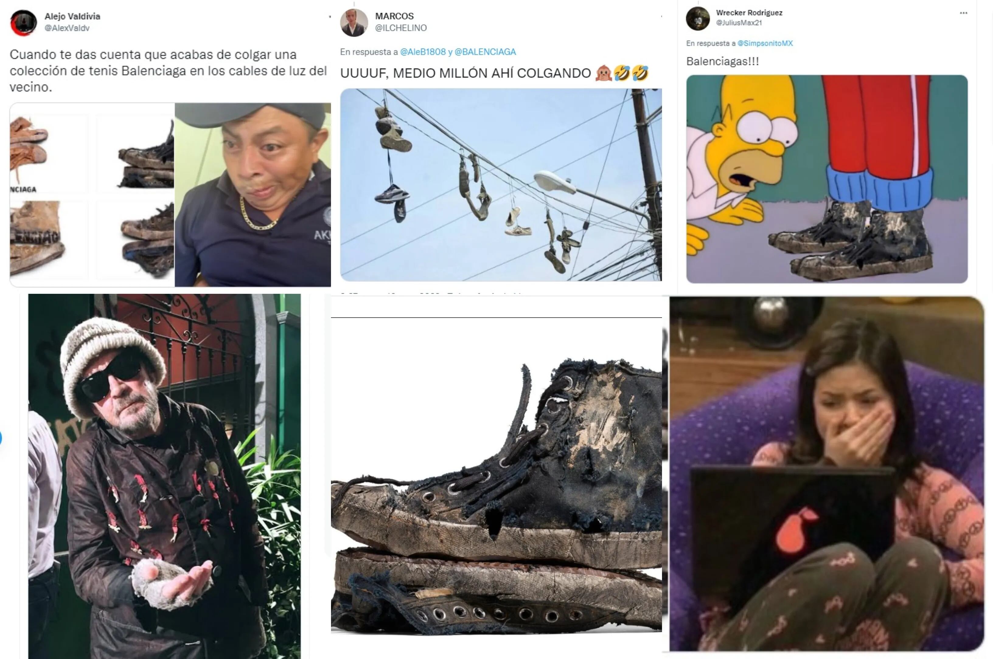 Balenciaga lanzó su nueva línea de zapatillas “sucias” y los memes las destrozaron en las redes: “Haciendo el ridículo”