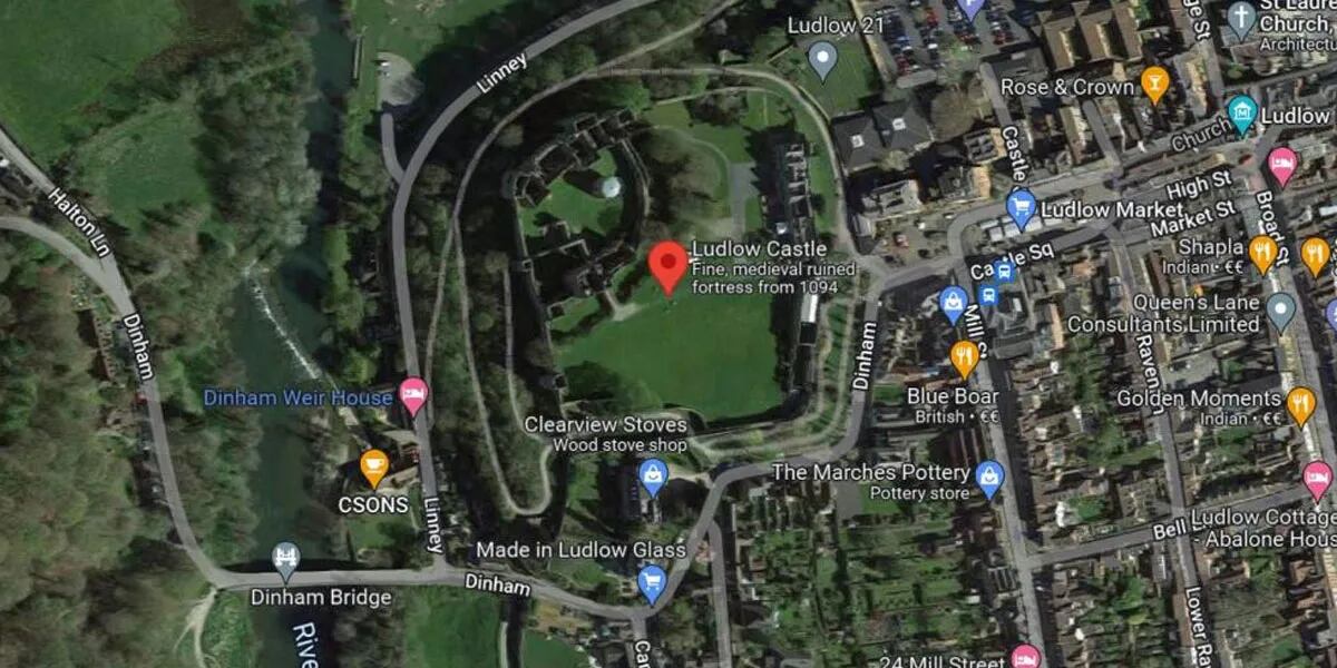 La extraña criatura captada por Google Maps en un castillo en Inglaterra que se hizo viral