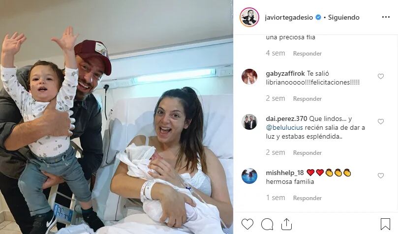 Javier Ortega Desio comparte fotos con su familia.
