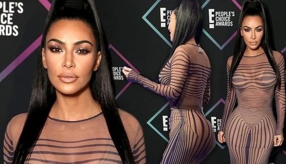 El transparente e “hipnótico” vestido de Kim Kardashian...¿¡Por qué se puso  eso!? | La 100