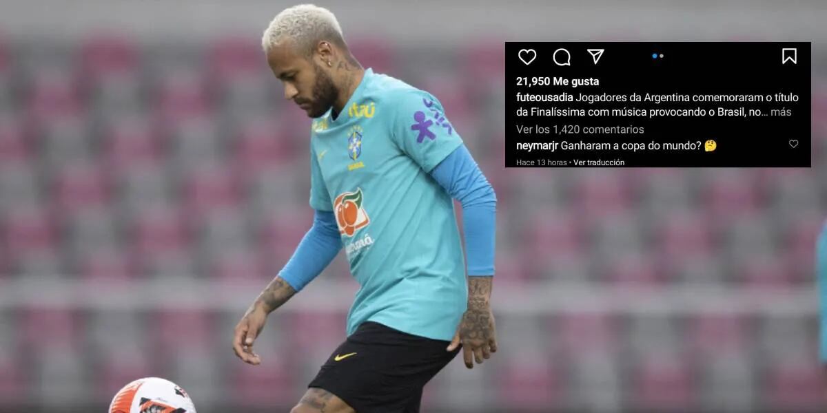 La picante chicana de Neymar a la Selección Argentina tras la Finalissima: “¿Ganaron la Copa del Mundo?”
