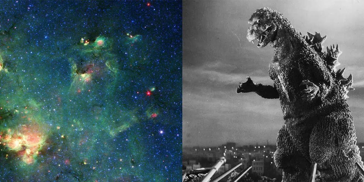 La NASA tomó una foto del espacio y salió la silueta de un famoso personaje del cine