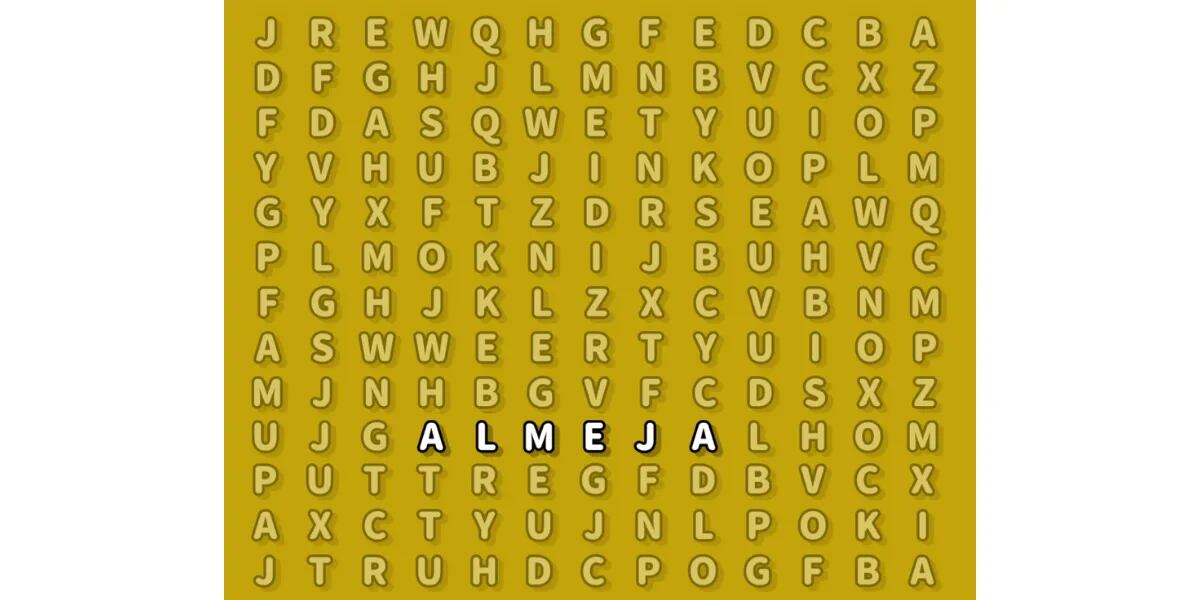 Reto visual para cracks: encontrar la palabra “ALMEJA” en esta fantástica sopa de letras